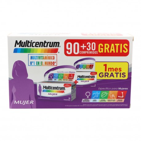 Multicentrum Mujer 90 + 30 Comprimidos Pack Promocional