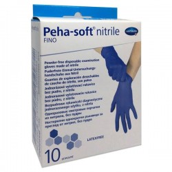 Peha-Soft Thin Disposable Nitrile Gloves 10 Pieces Size L