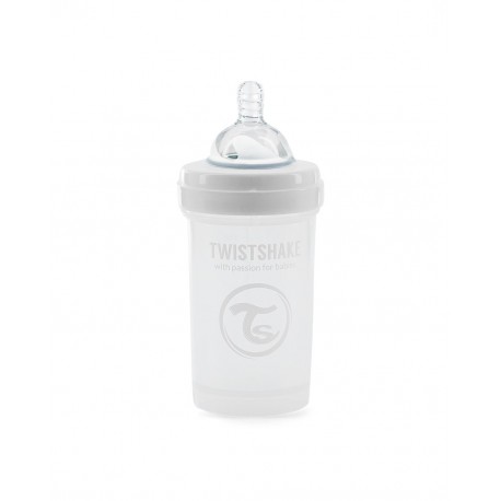 Twistshake Biberon Anticolico Blanco 180Ml All-In-One