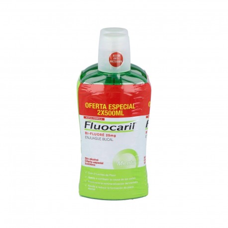 Fluocaril Bi-Fluore Mouthwash With Fluoride Pack 2x500Ml