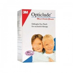 3M Opticlude Parches Oculares 1539 T-Grande 8,0 X 5,7 Cm 20 U