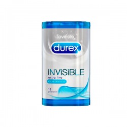 Durex Invisible Extra Fino Extra Sensitivo Preservativos 12 U