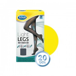 Scholl Medias Compresion 20 Den Light Legs Negro T-XL