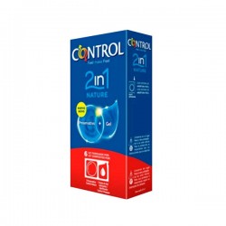 Control 2 en 1 Nature 6U (Preservativo + Gel Lubricante)