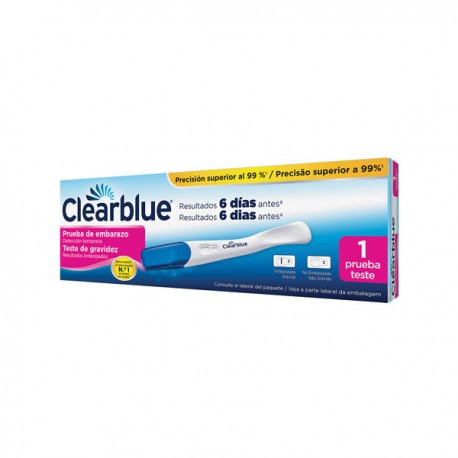 Clearblue Prueba de Embarazo Deteccion Temprana 1U