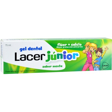 Lacer Junior Gel Dental 75 Ml Menta