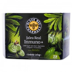 Black Bee Jalea Real Inmuno + Con Reishi 20 Ampollas