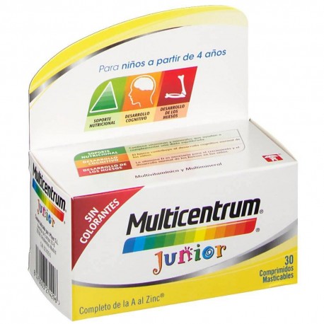 Multicentrum Junior 30 Comprimidos Frambuesa/Limon BR