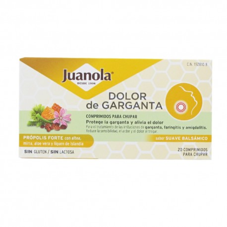 Juanola Dolor De Garganta Propolis Forte 20 Comprimidos