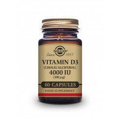 Solgar Vitamin D3 4000 UI (100Mcg) 60 Vegetable Capsules