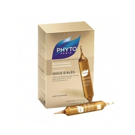 Phyto Huile D´Ales Baño de Brillo e Hidratacion 5 Ampollas