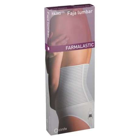 Farmalastic Faja Lumbar Velcro Blanca T- 3