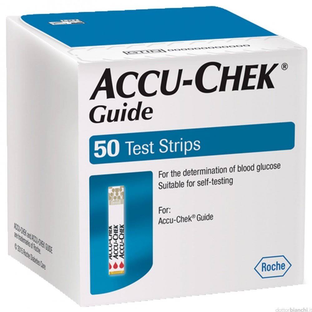Accu-Chek Guide Tiras de Teste de Glicose no Sangue 50 Tiras