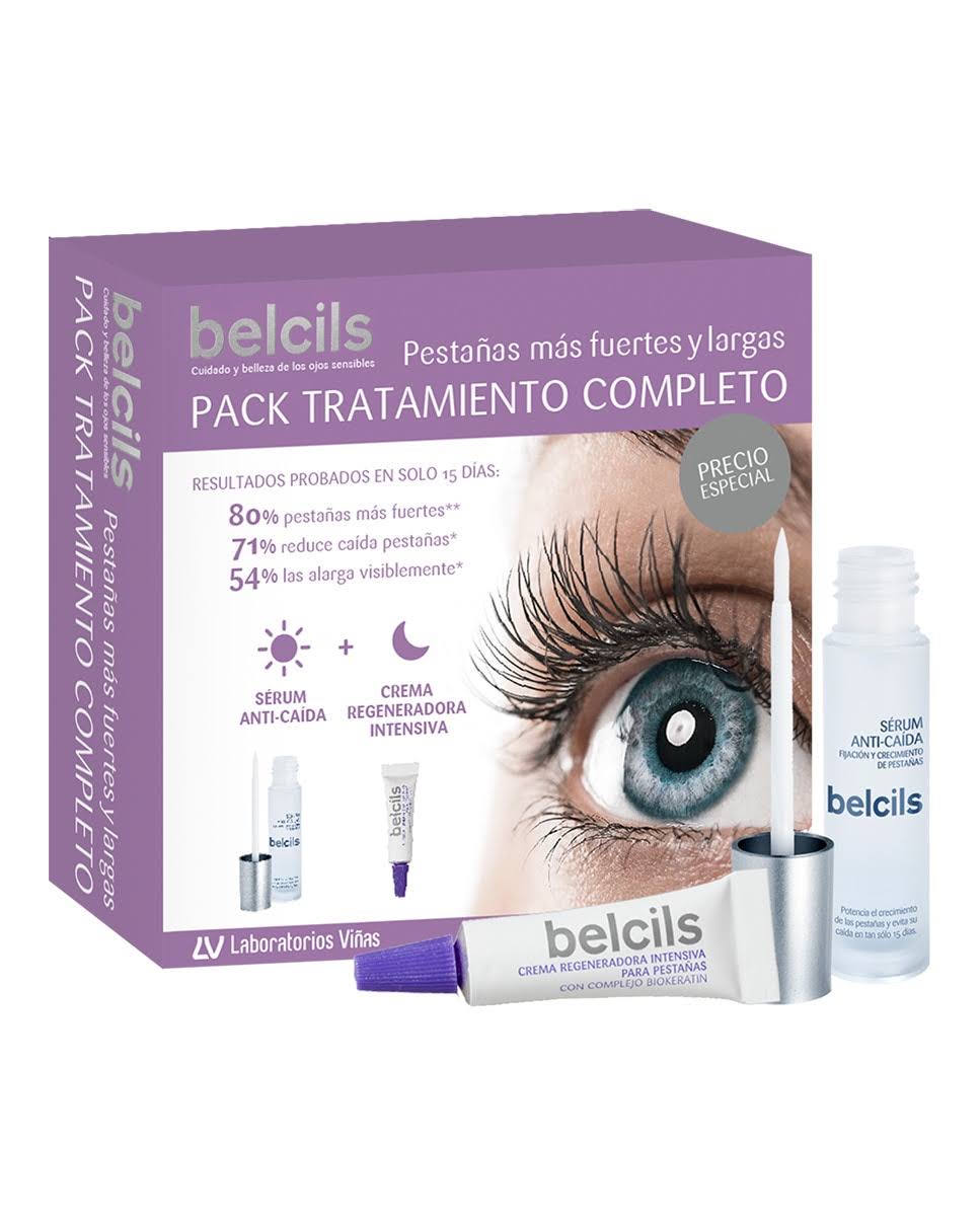 Belcils Pack Tratamiento Completo Pestañas (Serum 3Ml + Crema 4Ml)