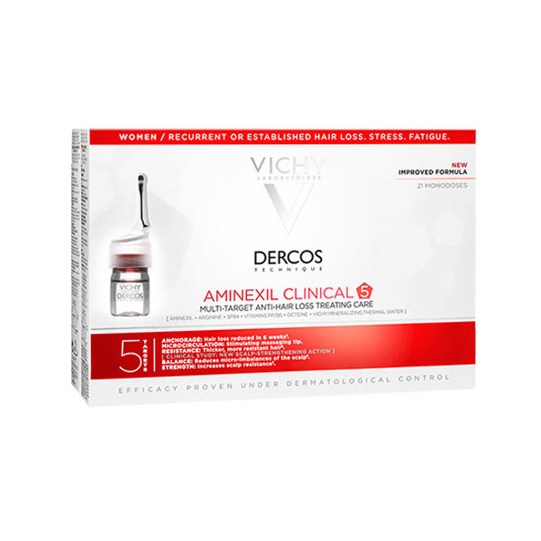 Dercos Aminexil Clinical 5 Women 6Ml 42 Ampoules