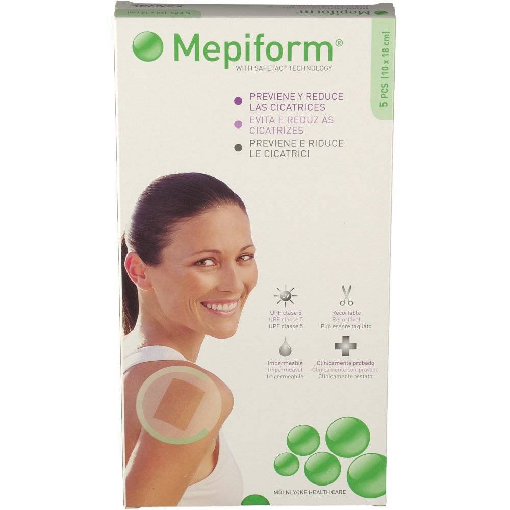 Mepiform Scar Reducer Silicone 10x18 Cm 5 pcs
