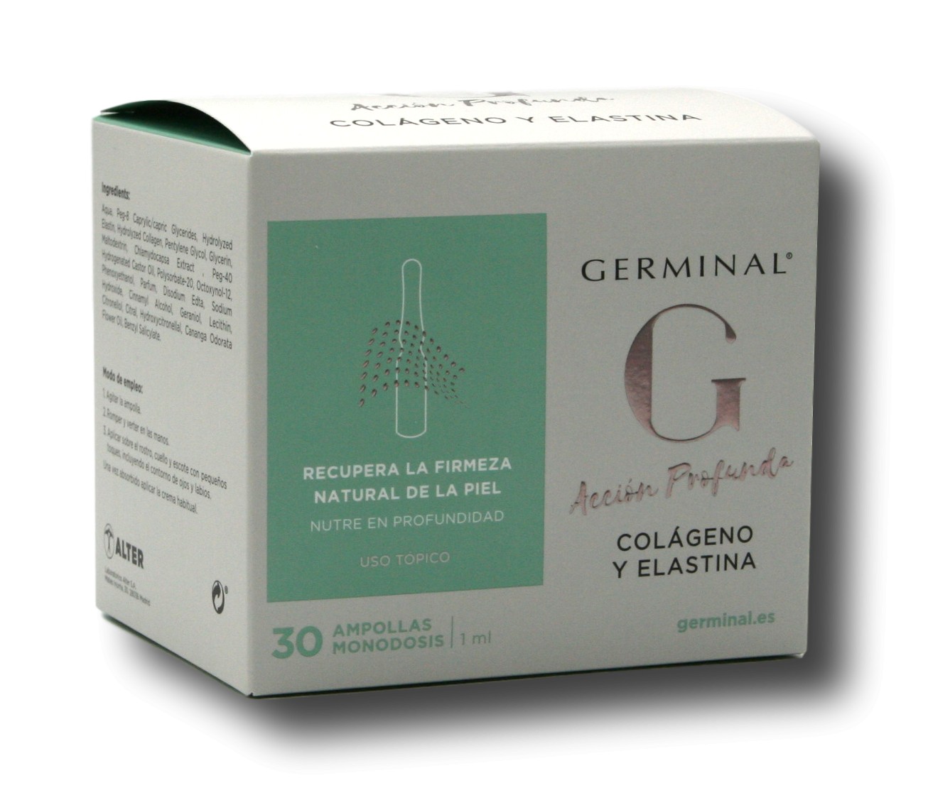 Germinal Accion Profunda Colageno y Elastina 30 Ampollas