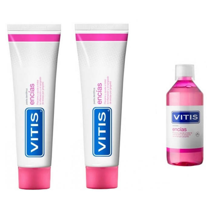 Vitis Gum Toothpaste 2x150ml + Mouthwash 30Ml