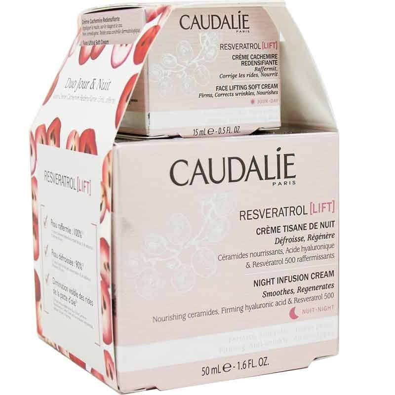 Caudalie Resveratrol Night Infusion Cream  50Ml+ Face Lifting Soft Cream 15Ml