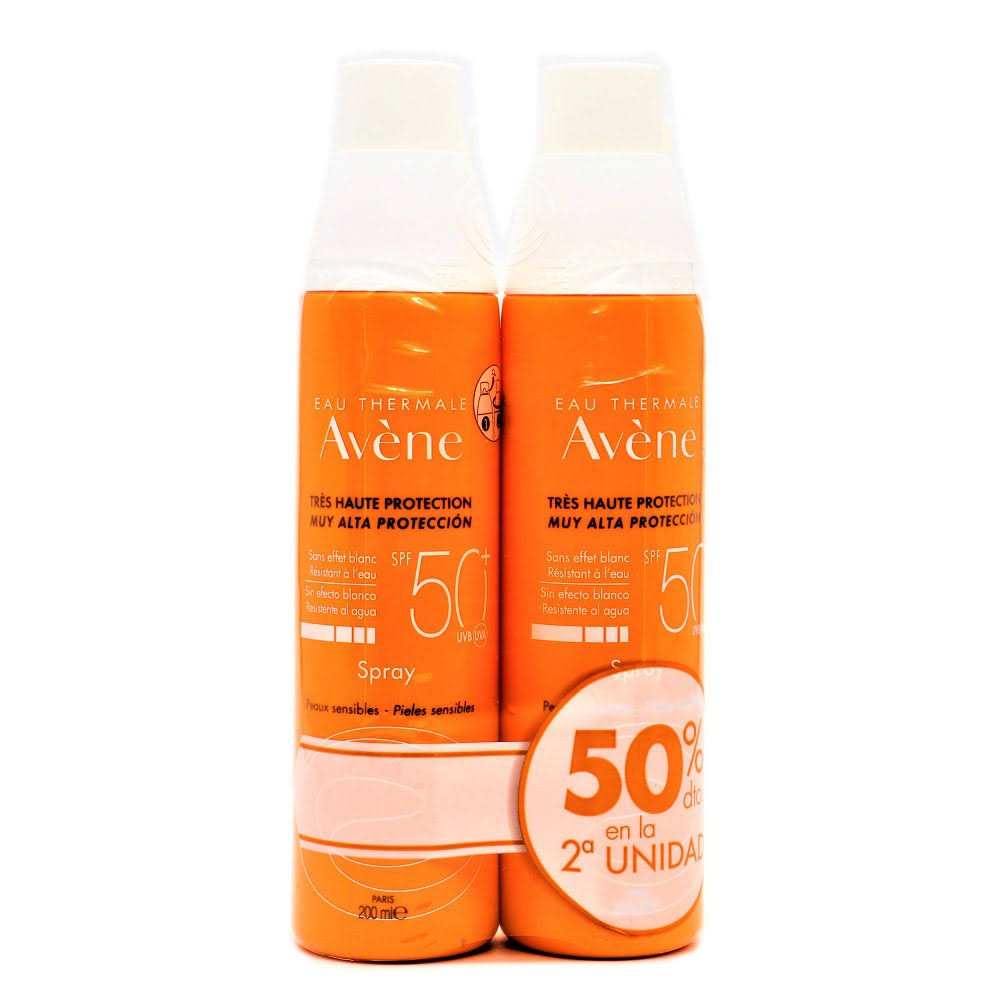 Avene Sunscreen Spray SPF50 2x200ml