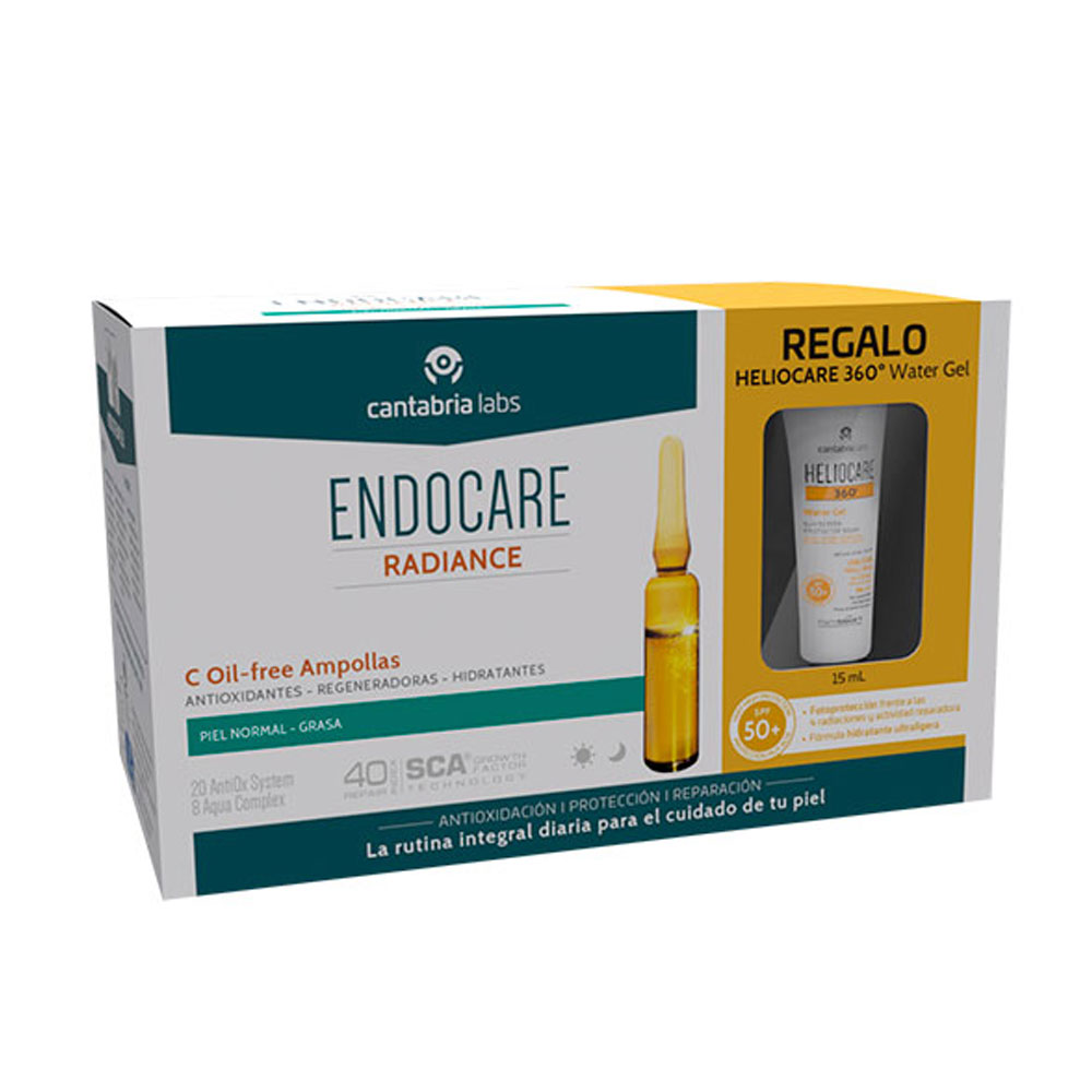 Endocare C Oil Free 30 Ampoules + Heliocare 360 Water Gel 15Ml