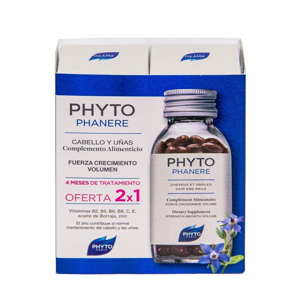 Phytophanere Dietary Supplement for Hair & Nails Duplo 2x120 Caplets